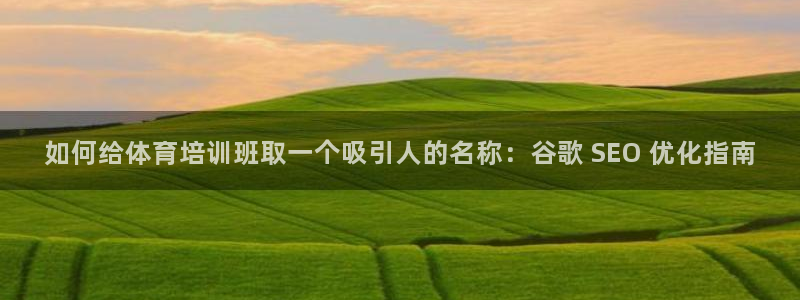 极悦平台平台注册方法与步骤图：如何给体育培训班取一个