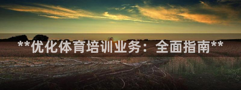 极悦平台注册和登录页面在哪：**优化体育培训业务：全