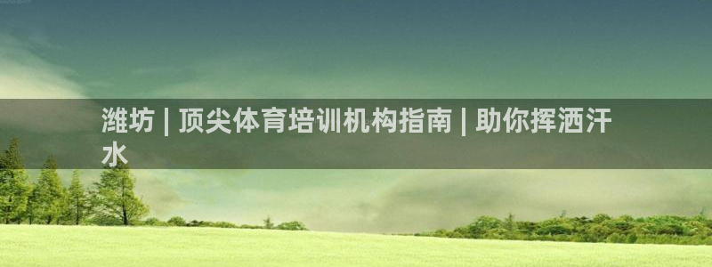 极悦平台官方网站登录：潍坊 | 顶尖体育培训机构指南